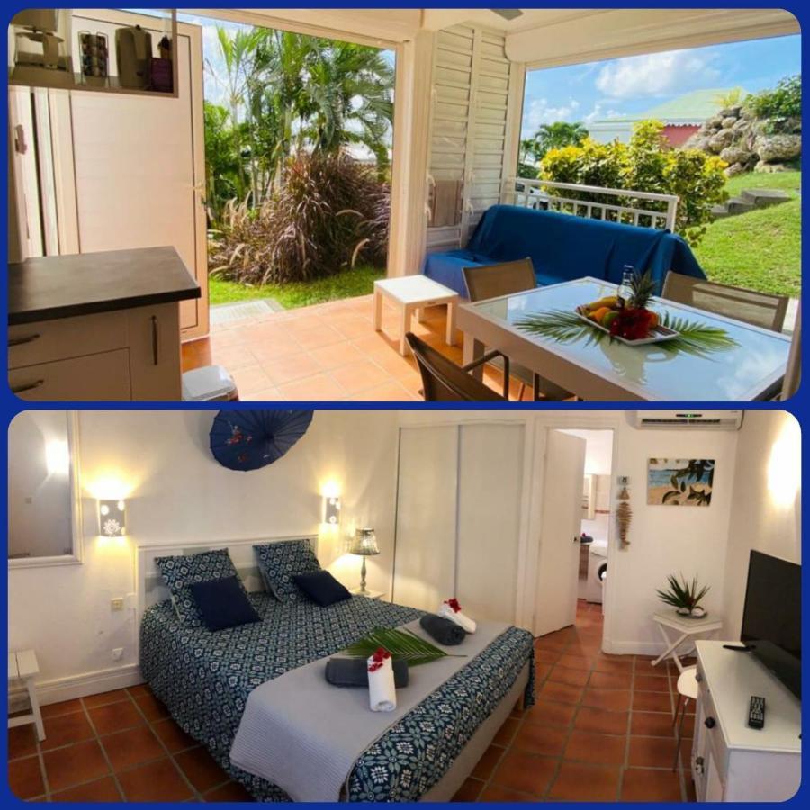Appartement rez-de-chaussée de villa à 1 minute de la plage Saint-Francois  Esterno foto